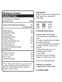 Arepas Multigrain - Gluten free, 5 pack